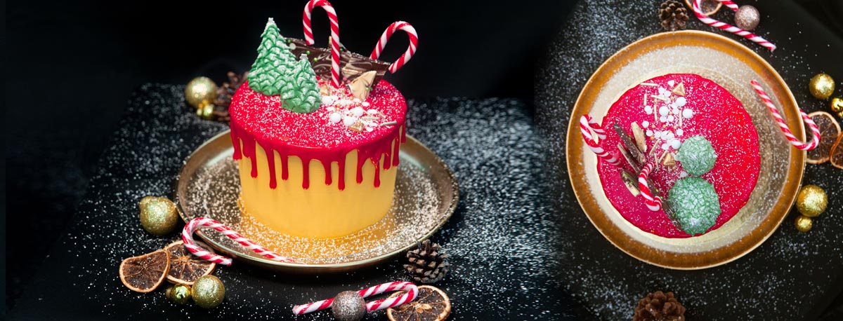 weihnachtlich gestalteter DripCakev