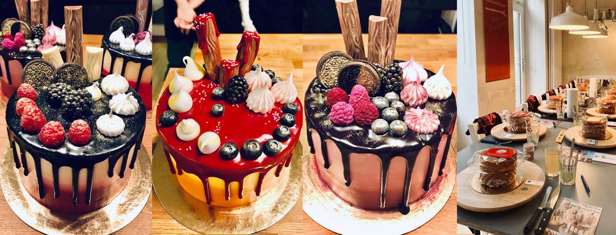 Kursergebnisse Dripcake Backkurs